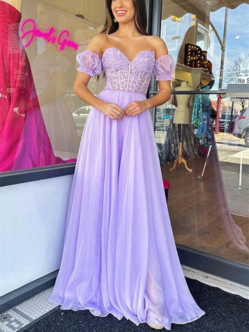 Strapless Sweetheart Neck Purple Lace Long Prom Dress, Lavender Lace Formal Dress, Lilac Evening Dress