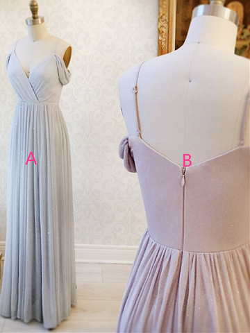 Light Blue/Pink Off the Shoulder Prom Dresses , Off Shoulder Light Blue/Pink Formal Evening Bridesmaid Dresses