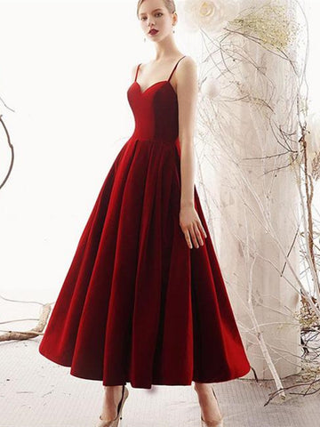 Sweetheart neck burgundy prom dresses,  Burgundy formal evening dresses