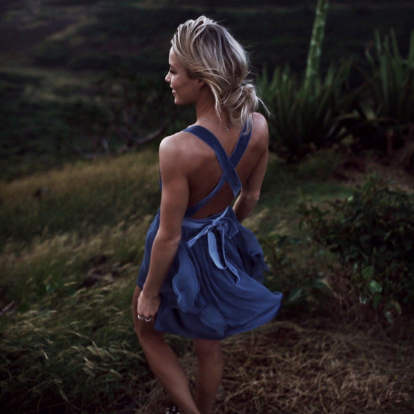 Dark Blue Open Back Short Prom Dress, Dark Blue Formal Dress, Homecoming Dress, Graduation Dresses